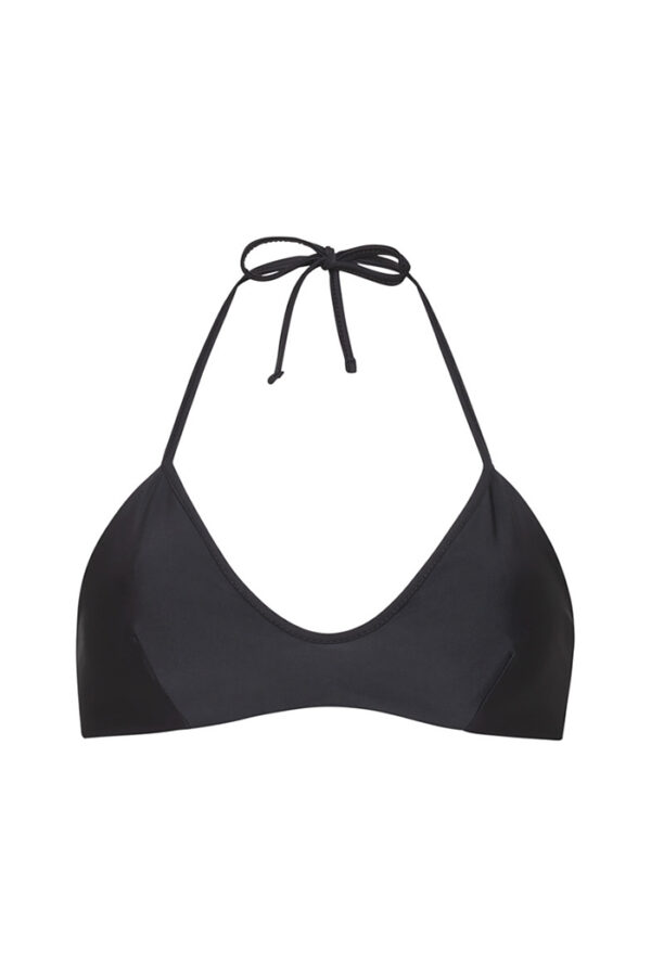 Black bikini top knotted back - ILOVEBELOVE