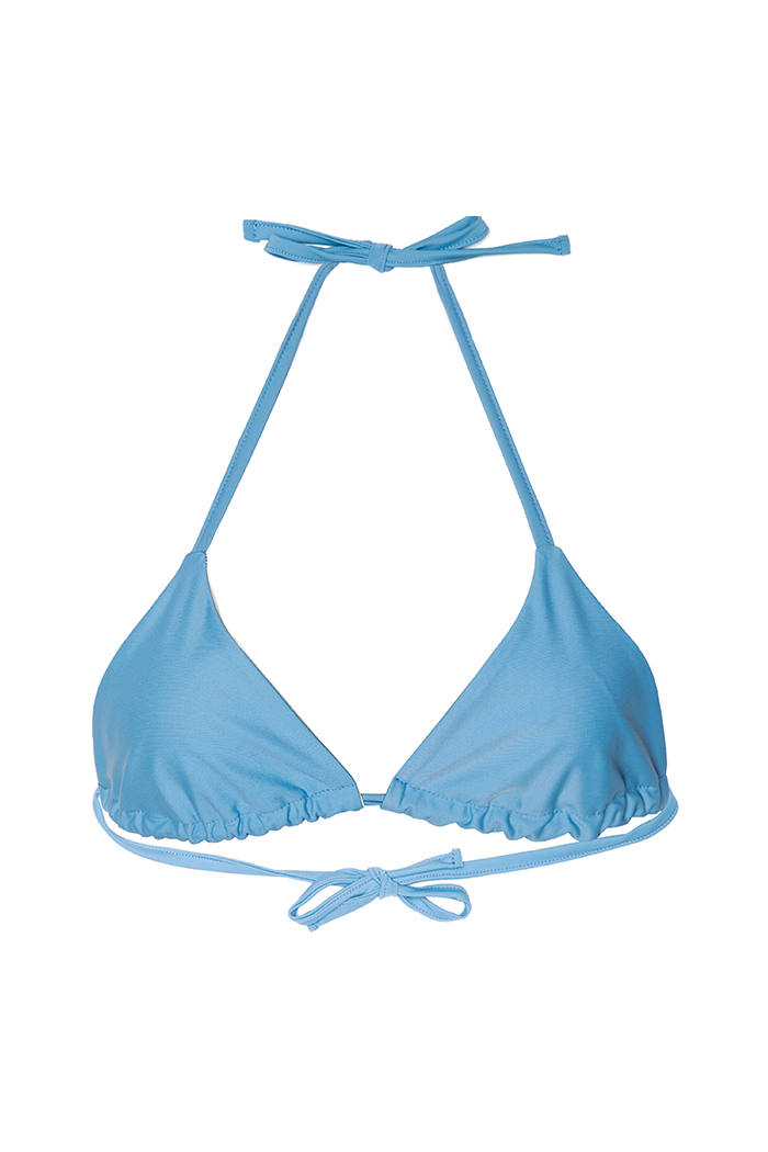 Light blue triangle bikini top - ILOVEBELOVE