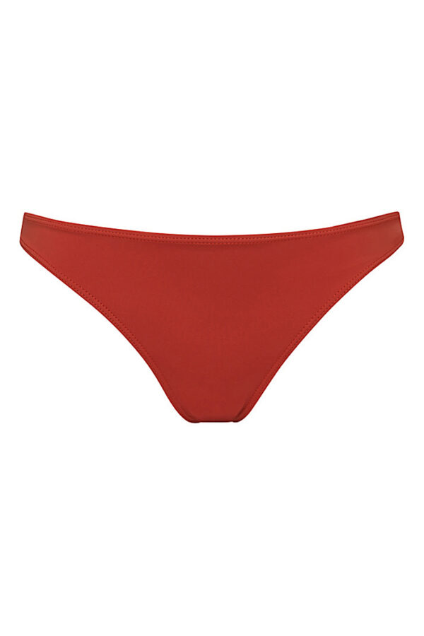 Coral red bikini bottom with low waist - ILOVEBELOVE