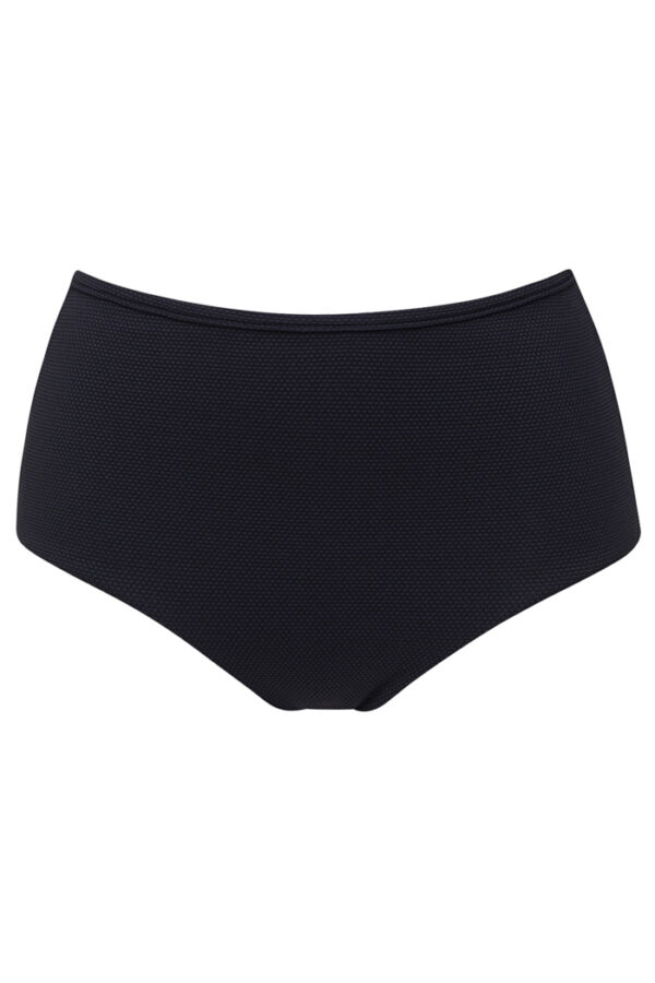 Reversible high-waisted bikini bottom in black and brown -ILOVEBELOVE